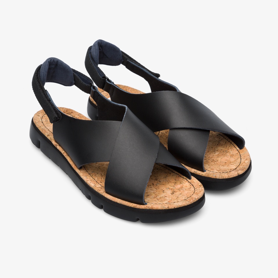 Camper Oruga Black - Camper Women's Sandals ||1279-ELPDK||